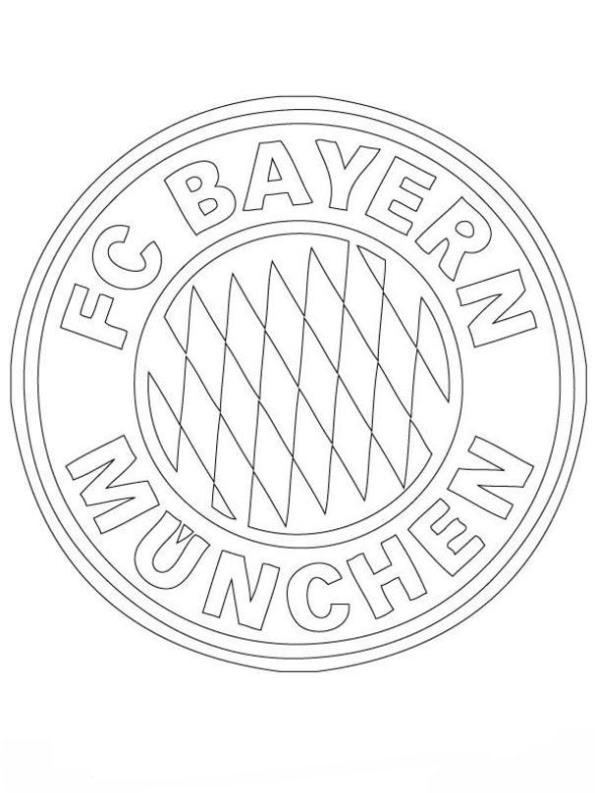 Print FC Bayern Munchen kleurplaat